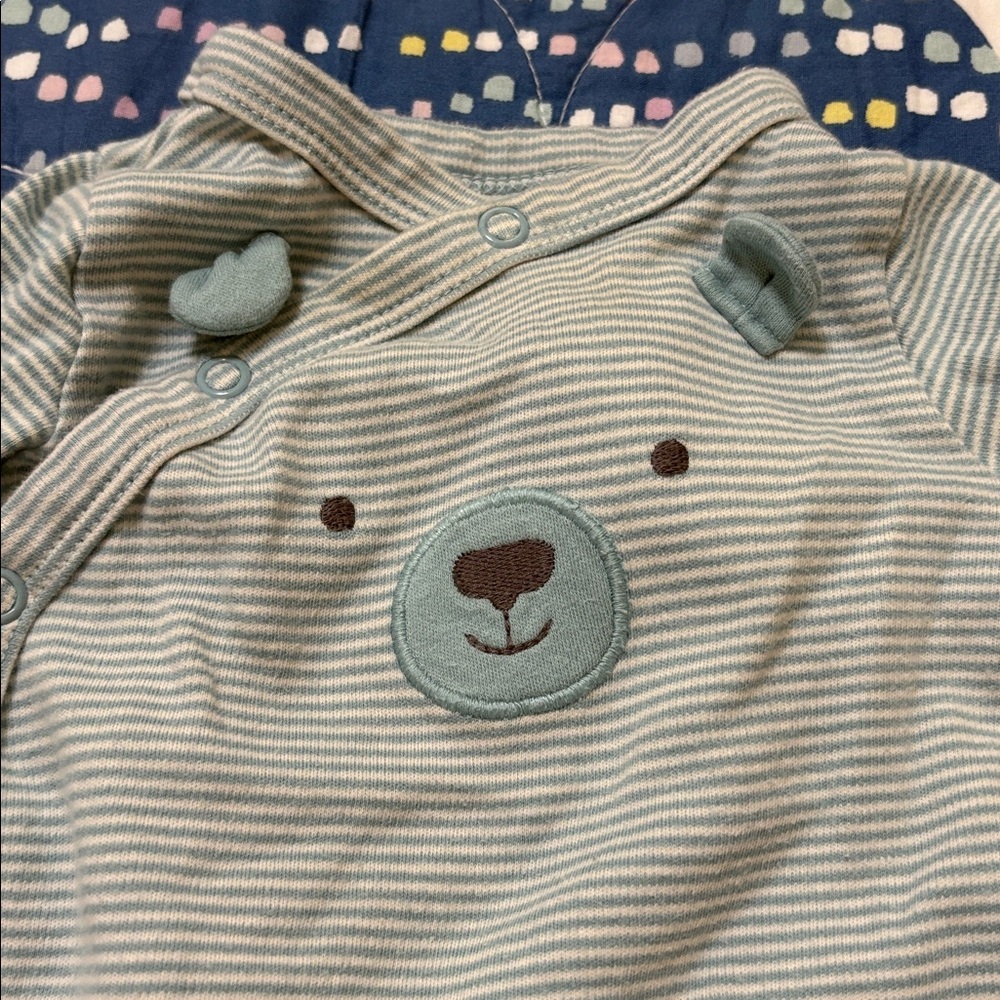 $1 Striped Bear Footie